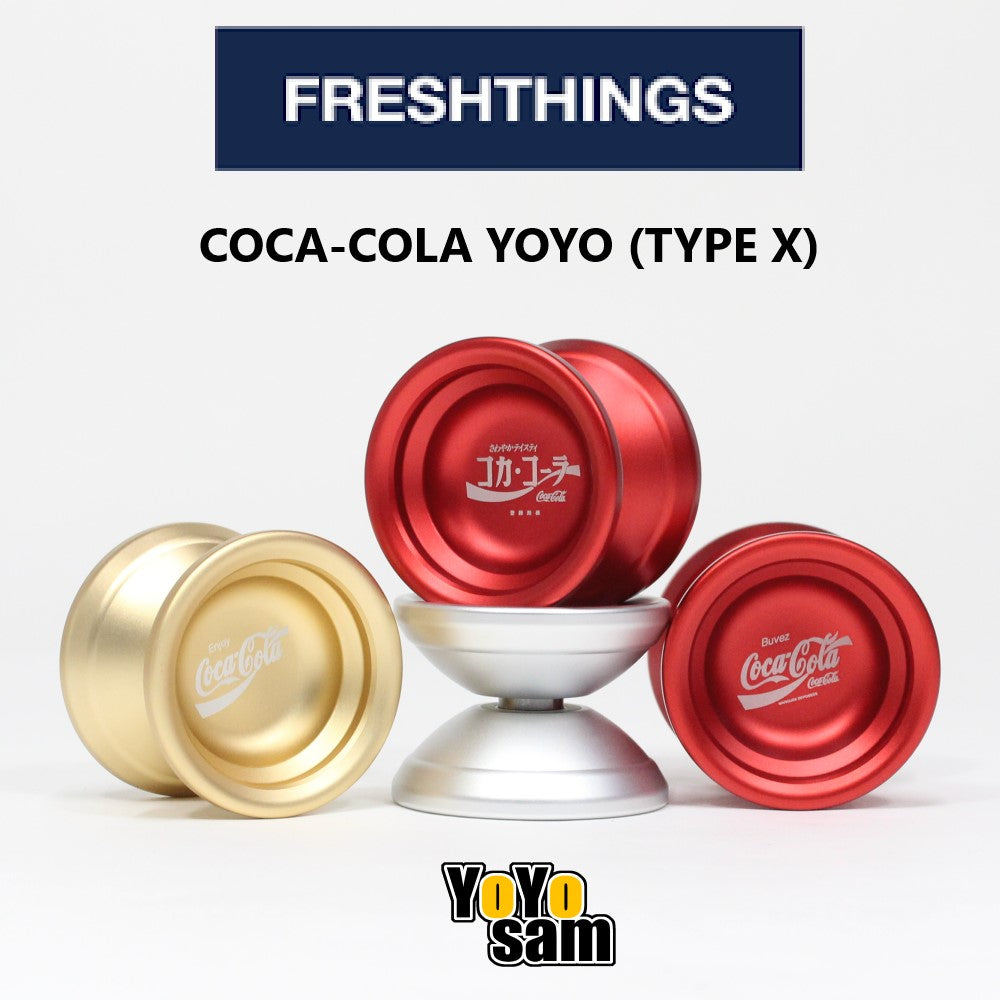 Real Yo Yo FRESHTHINGS Coca-Cola Yo-Yo - X Shaped Aluminum YoYo| YoYoSam
