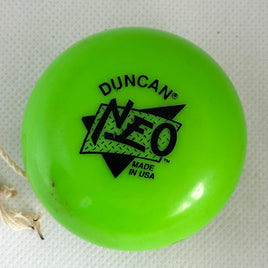 Vintage Duncan Green Neo Plastic Yo-Yos - Made in USA 90s Good Condition