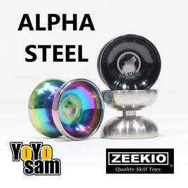 Zeekio Alpha Steel Yo-Yo - Organic Shaped Stainless Steel - Undersized YoYo with D Sized Bearing