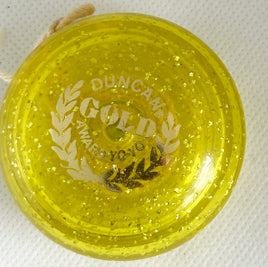 Vintage Duncan Gold Award Yo-Yo - Glitter "Laurel Wreath" -Good Condition