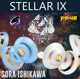 C3yoyodesign Stellar IX Yo-Yo - Polycarbonate with Stainless Steel Ring - Sora Ishikawa Signature YoYo