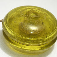 Vintage Duncan Gold Cup Yo-Yo - Glitter "Loving Cup" -Yellow- Good/Fair Condition