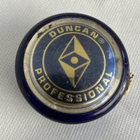 Vintage, Duncan Diamond Professional Plastic looping Yo-Yo Dark Blue Good to Fair condition