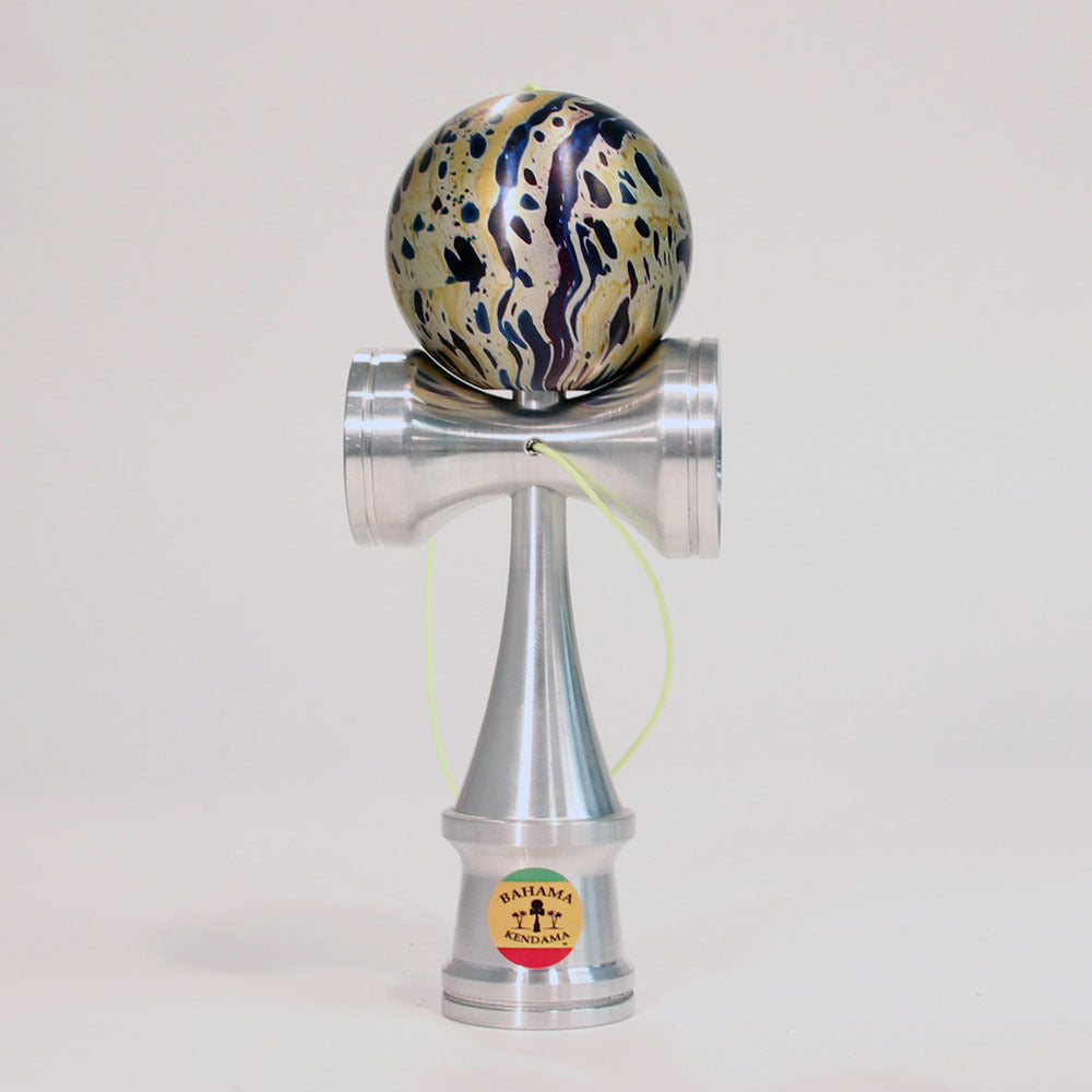 Bahama Kendama Amazing Aluminum Kendama - Annodize Solids and Splash - Comes in Wooden Box - YoYoSam
