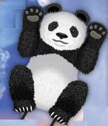 X-Kites WindNSun SkyZoo Panda Nylon Kite, 40" - YoYoSam