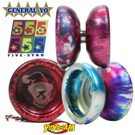 GENERAL-YO 5 Star Yo-Yo - Organic Aluminum YoYo - with Many Extras! - YoYoSam