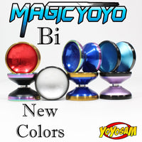 MAGICYOYO Bi ''Bismuth'' Yo-Yo - Aluminum with Stainless Steel Rim - Bi-Metal YoYo