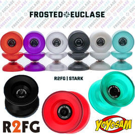 R2FG Frosted Euclase Yo-Yo - Machined Polycarbonate YoYo