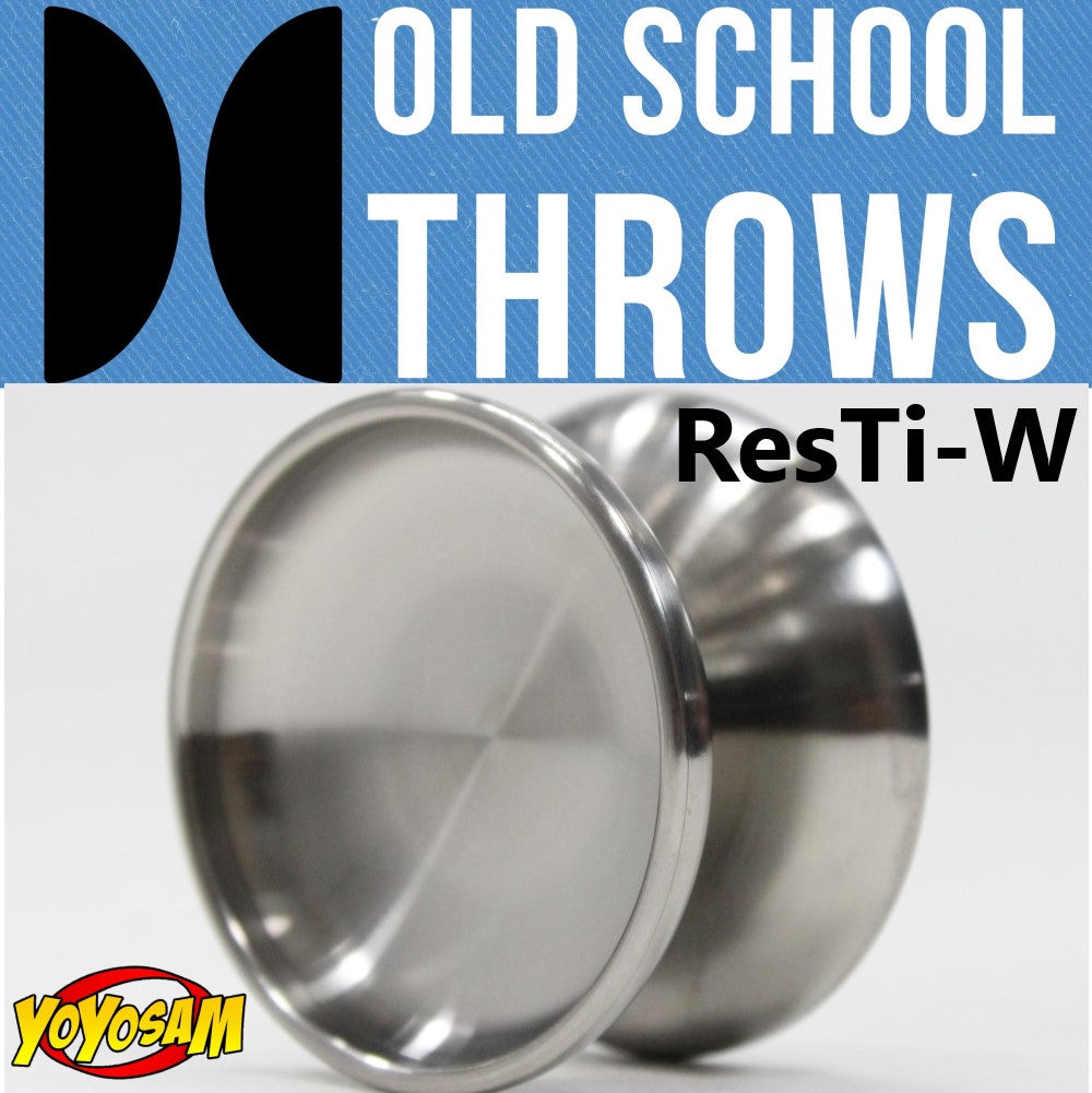 Old School Throws ResTi-W Yo-Yo - Slimline Titanium-YoYo with Tungsten Ring