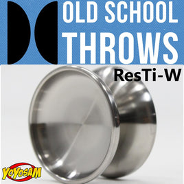 Old School Throws ResTi-W Yo-Yo - Slimline Titanium-YoYo with Tungsten Ring
