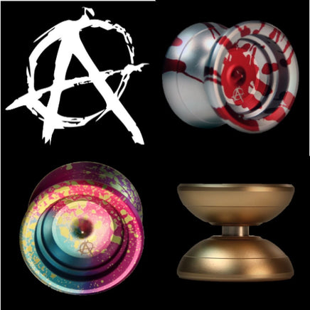 Zeekio Anarchist Yo-Yo - Rainbow Anodized and Colored Acid Wash Finish - YoYoSam