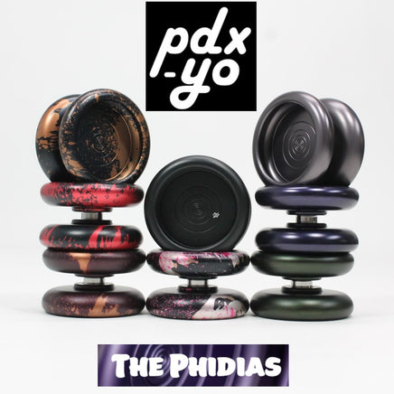 pdx-yo The Phidias Yo-Yo - 7075 Aluminum Mono Metal Slimline YoYo - Fixed to Unresponsive Play - YoYoSam