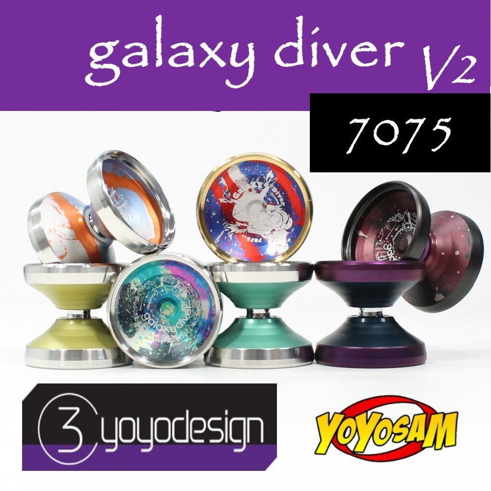 C3yoyodesign Galaxy Diver 7075 V2 Yo-Yo - Bi-Metal YoYo| YoYoSam