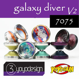 C3yoyodesign Galaxy Diver 7075 V2 Yo-Yo - Bi-Metal YoYo