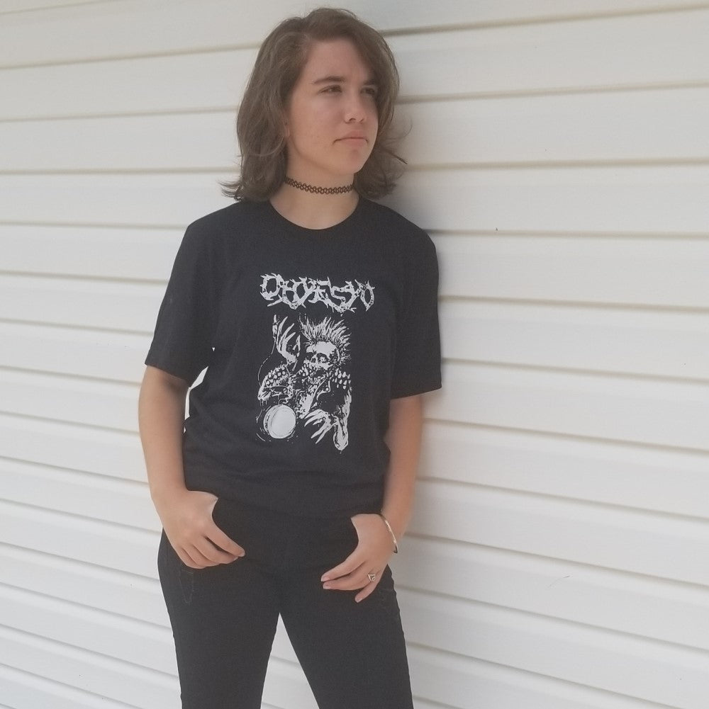OHYESYO YoYo Company Black T-Shirt- Tattoo Style Illustration with the Logo on the Back - Many Sizes! - YoYoSam