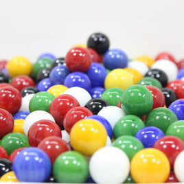 Mega Marble Replacement Game Marbles - 150 Pieces - 6 Colors of 14mm Glass Marbles