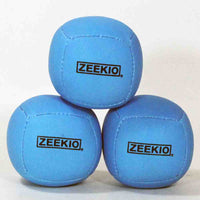 Zeekio Lunar Juggling Balls - 110g Professional UV Reactive 6 Panel Ball - Pack of 3