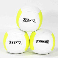 Zeekio Lunar Juggling Balls - 110g Professional UV Reactive 6 Panel Ball - Pack of 3