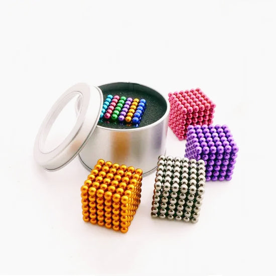 216pcs 5mm Black Bucky Balls Magic Beads CyberCube Puzzle Toy - MPCO Magnets