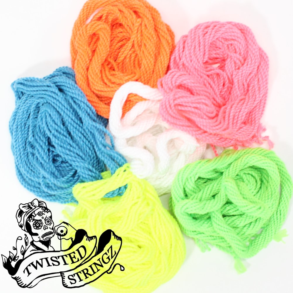 Twisted Stringz Yo-Yo Strings - Polyester - Solid Regular YoYo String - 10 Pack - YoYoSam
