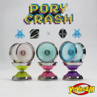 C3yoyodesign x PoryKon Porycrash Yo-Yo - Bi-Material YoYo with Stainless Steel Ring - YoYoSam