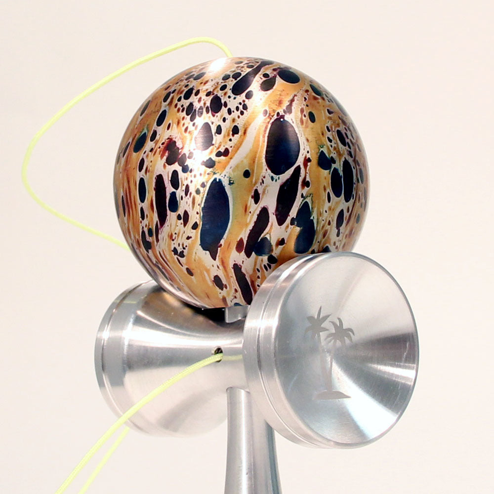 Bahama Kendama Amazing Aluminum Kendama - Annodize Solids and Splash - Comes in Wooden Box - YoYoSam