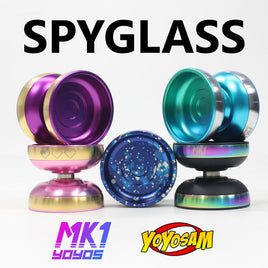 MK1 Spyglass Yo-Yo - Finger Spin Cup - Mid-sized Bi-Metal Organic YoYo