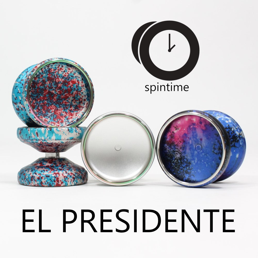 Spintime El Presidente Yo-Yo - Bi Metal YoYo - Aluminum with Stainless Steel Ring - Brian Melford Signature - YoYoSam