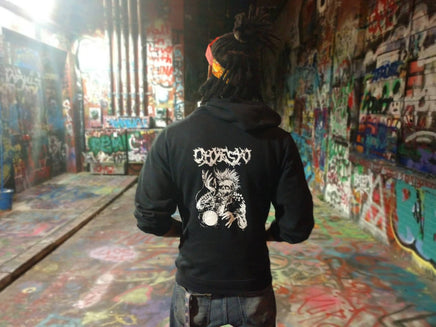 OHYESYO YoYo Company Black Hoodie- Zipper Logo Sweatshirt Jacket Hoody - by OH YES YO - YoYoSam