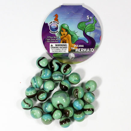 Mega Themed Marbles by Glasfirma - 24 Player Marbles (9/16'') - 1 Shooter (7/8'') - YoYoSam