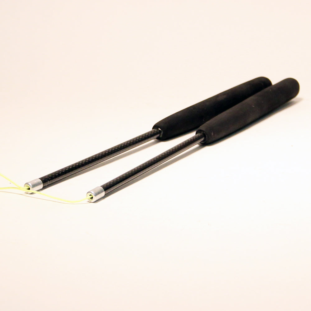 Zeekio Fiberglass Diabolo Sticks - Black - YoYoSam