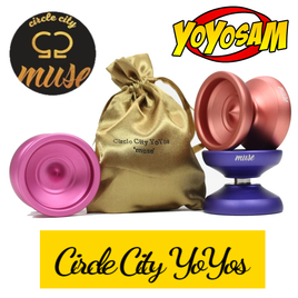 Circle City YoYos Muse Yo-Yo - High Quality Bead Blasted YoYo - Pouch Included! - YoYoSam