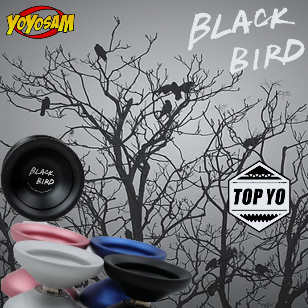 TOP YO Black Bird Yo-Yo - 7003 Aluminum YoYo - Collaboration with Rihara Designer Zhang Wenlin - YoYoSam