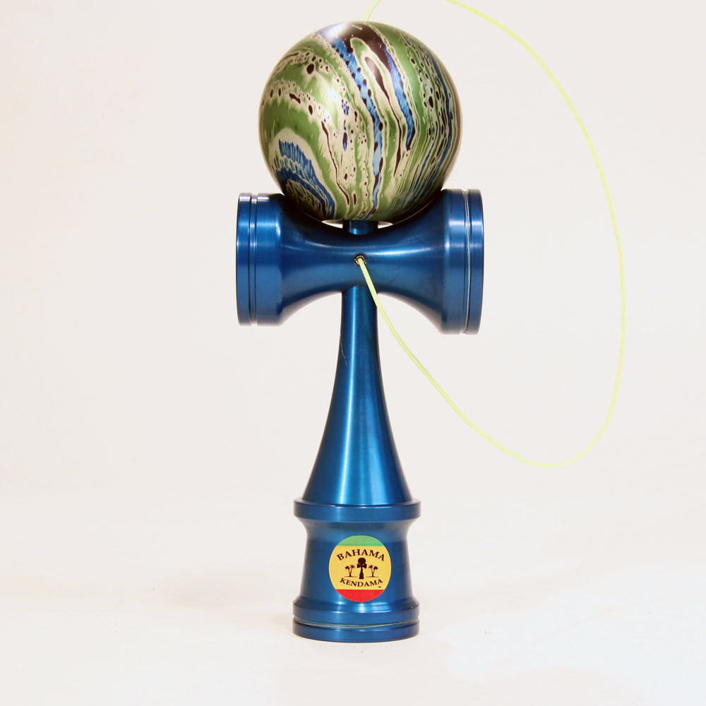 Bahama Kendama Amazing Aluminum Kendama - Annodize Solids and Splash - Comes in Wooden Box - YoYoSam
