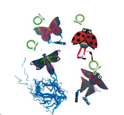 ZeeKites Mini Kite with Tail Ribbons! Ready to Fly! Assorted Lots Available! - YoYoSam