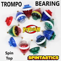 Spintastics Trompo Bearing Spintop, Beginner to Pro, [Red and Green]