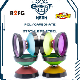 R2FG Garnet Neon Yo-Yo - Polycarbonate with Stainless Steel Rim YoYo