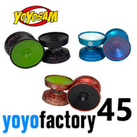 YoYoFactory 45 YoYo - Fingerspin Cap - Undersized Metal Yo-Yo