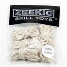 Zeekio Spin Top Replacement Cotton 60" String - 5 pack (No Buttons) - White - YoYoSam