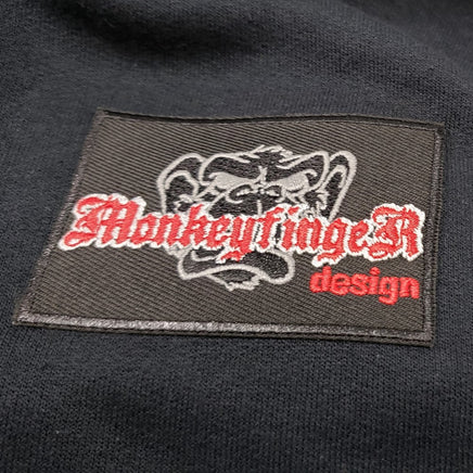 MonkeyfingeR Yo-Yo Design Black Hoodie - Zipper Official Cranky Logo Sweatshirt Jacket Hoody - YoYoSam