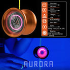 MAGICYOYO Aurora LED Yo-Yo - Multi Colored Lights - 6061 Aluminum YoYo - YoYoSam