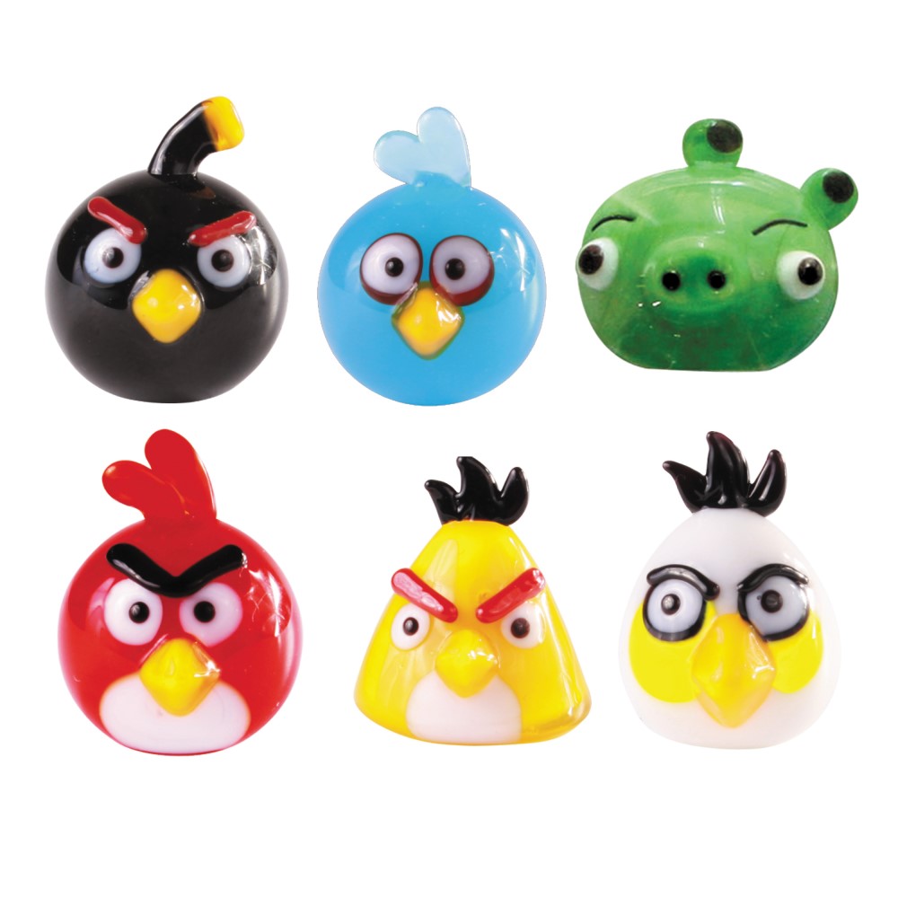 Angry Birds Mini Glass Sculpture - Hand Crafted - Limited Edition - YoYoSam