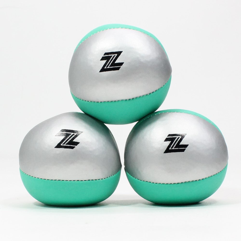 Zeekio Nova Juggling Ball Set - Stretch Bean Bag 4 Panel 120g Ball