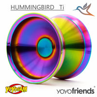 yoyofriends TISS Hummingbird Yo-Yo - Titanium with Stainless Steel Ring - Bi-Metal YoYo