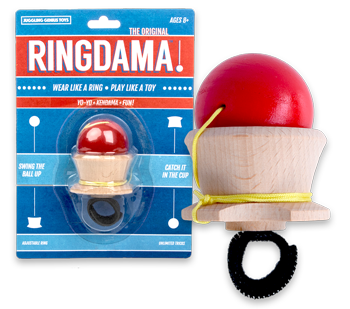 Ringdama Wooden Skill Toy - Kind of a Kendama and Ring mix - YoYoSam