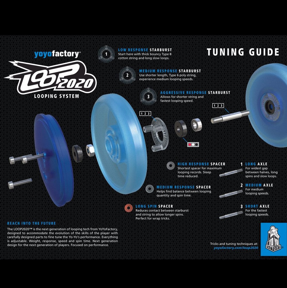 YoYoFactory Loop 2020 Yo-Yo - Looping System - Shu Takada YoYo - YoYoSam