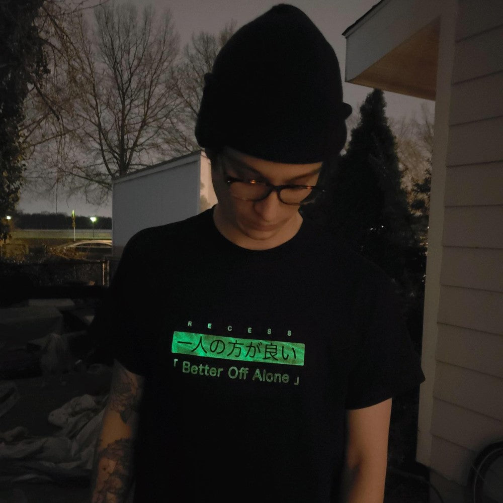 Recess YoYo - Glow in the Dark - "Better Off Alone" T-Shirt - Black - YoYoSam