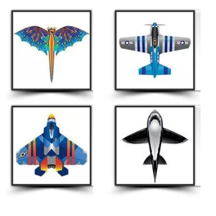 X-Kites Rare Air DLX Nylon Kite - Tails, Handle, Line Included - YoYoSam