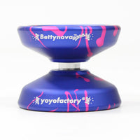 YoYoFactory Bettynova Fingerspin Yo-Yo - Fingerspin Cap - World Champion Betty Gallego Signature YoYo