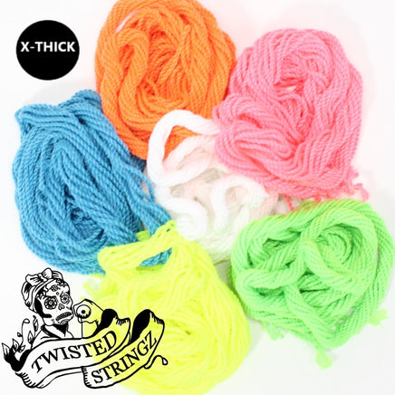 Twisted Stringz Yo-Yo Strings - Polyester - Solid Extra Thick YoYo String - 10 Pack - YoYoSam